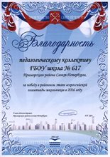1 место в олимпиадном движении