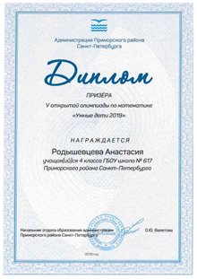Родышенцева Анастасия 617