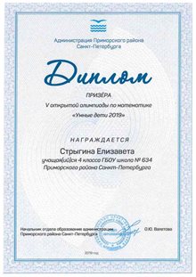 Стрыгина Елизавета 634